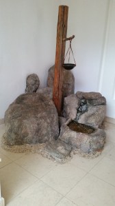 Edwin set up copper cups by roadside springs to enable travellers to drink.  Photo credit:  Bede’s World, Jarrow 